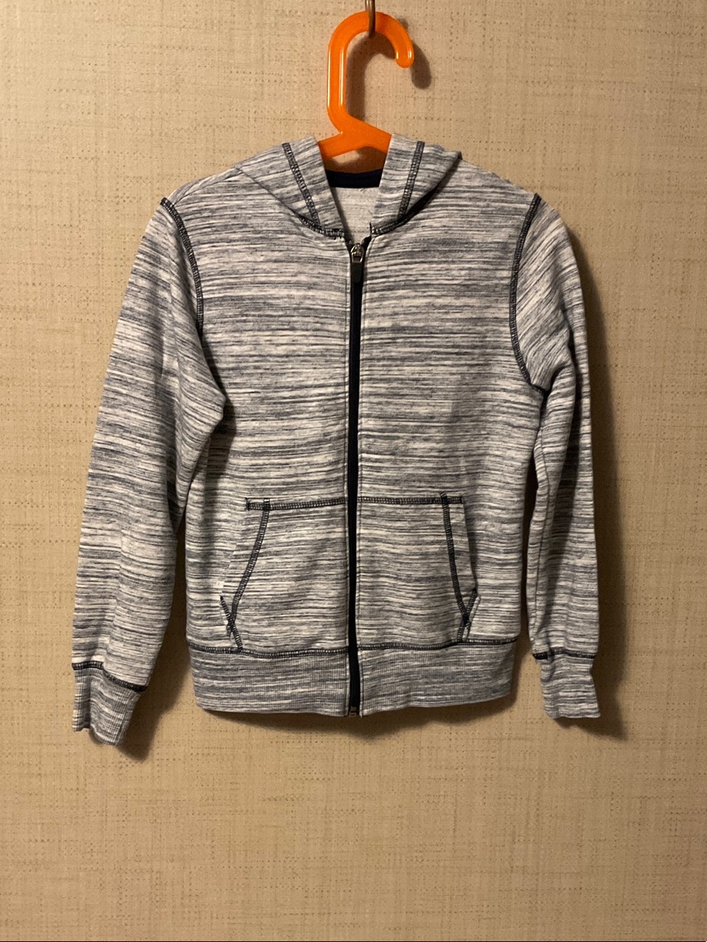 Xersion Men's Zip-Up Hooded Sweater in Heathered Light Gray